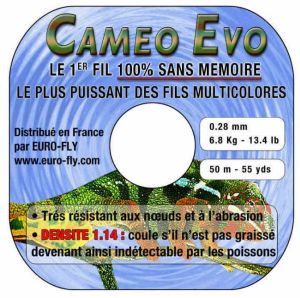 fil de peche nylon multicolore Cameo Evo Euro-Fly
